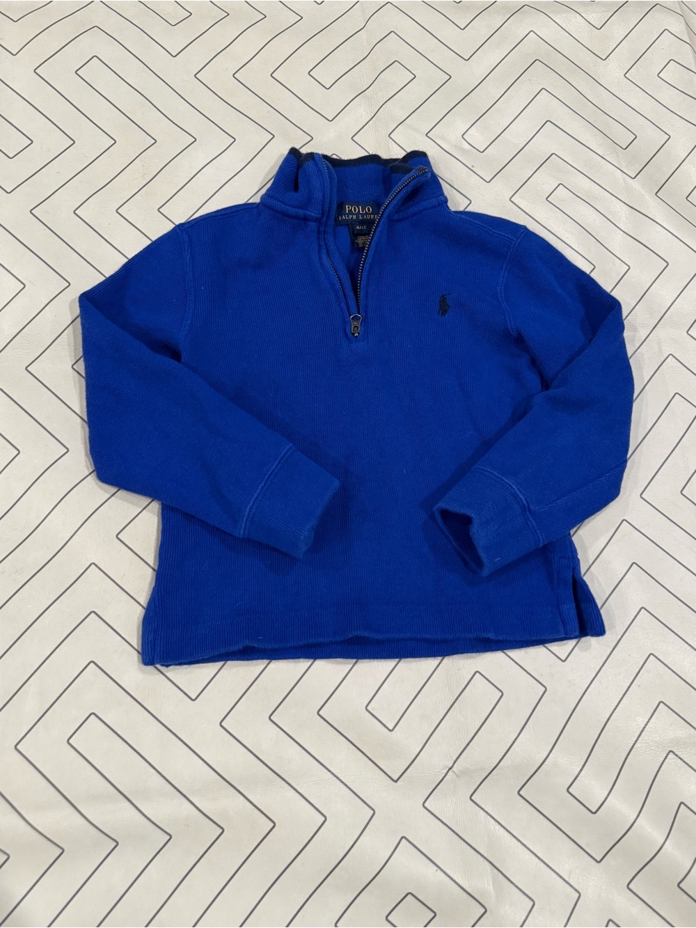 Polo Ralph Lauren Boys' Royal Blue Quarter-Zip Pullover